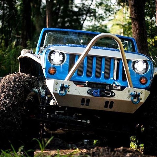 Smoked Lens LED Headlights for 97-18 Jeep Wrangler TJ/ JK (DOT Approved)| American Modified