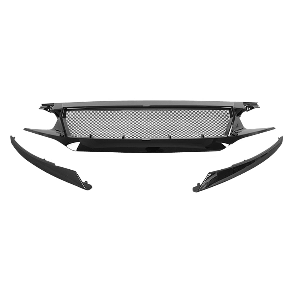16-18 Honda Civic / FK8 Glossy Black Front Sports Grille