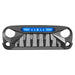 Gladiator Grille w/ Blue Star DRL (07-18 Jeep Wrangler JK) Grilles AMERICAN MODIFIED 
