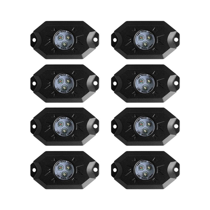 Bluetooth Shift RGB LED Rock Lights (87-18 Jeep YJ/ TJ/ JK) Rock Lights AMERICAN MODIFIED 