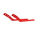Aluminum Grab Handle - Front / Rear / Black / Red (11-18 Jeep Wrangler JK/ JKU) Grab Handles AMERICAN MODIFIED 