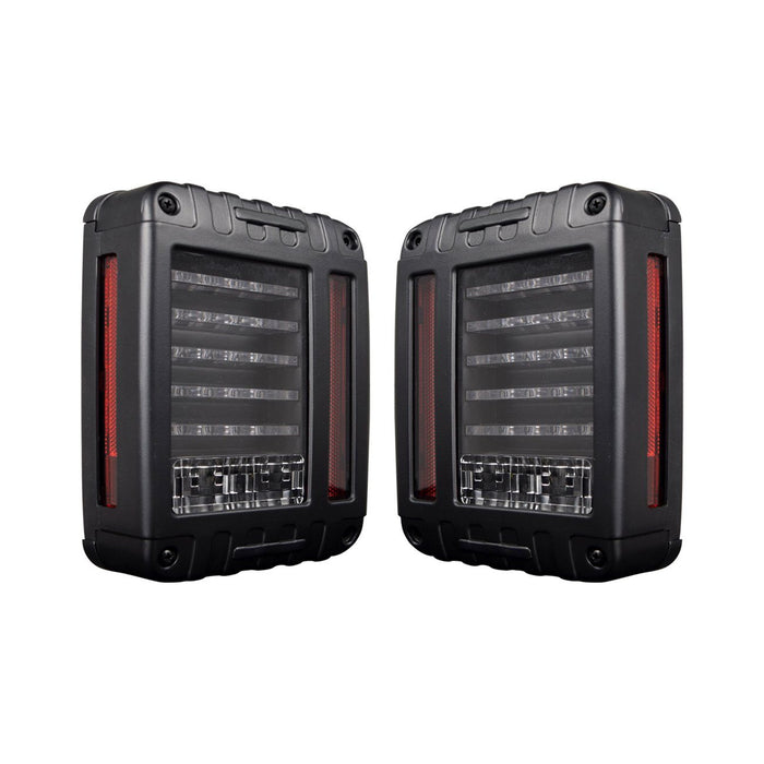 LED Horizontal Tail Lights (07-18 Jeep Wrangler JK/ JKU) Tail light AMERICAN MODIFIED 
