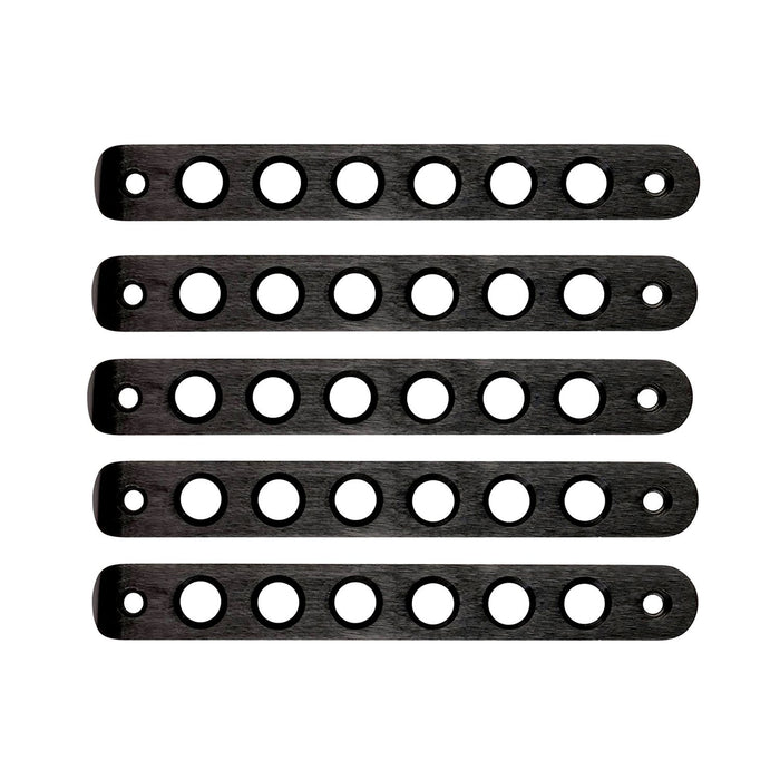 Aluminum Door Grab Handle Inserts Cover 4 Door (11-18 Jeep Wrangler JK/ JKU) Door Handles AMERICAN MODIFIED Black 