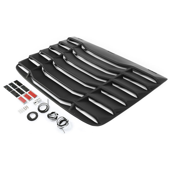 Rear Window Louver Windshield-Glossy Black for 2016-2020 Honda Civic 2DR丨American Modified