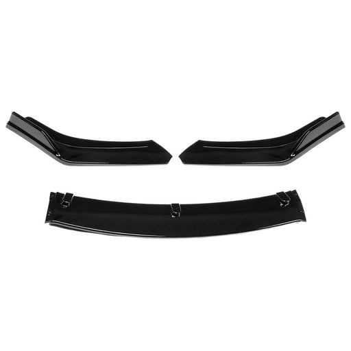 Knife Style Front Lips Chin Spoiler - Glossy Black (16-18 Honda Civic) Chin Spoilers AMERICAN MODIFIED 