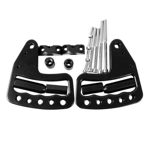 Aluminum Grab Handle - Front / Rear / Black / Red (11-18 Jeep Wrangler JK/ JKU) Grab Handles AMERICAN MODIFIED 