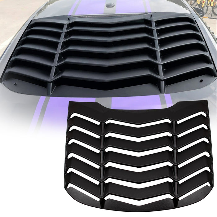 Side & Rear Window Louvers Combo Lambo Style (2015 - 2019 Ford Mustang) Window Louvers AMERICAN MODIFIED 