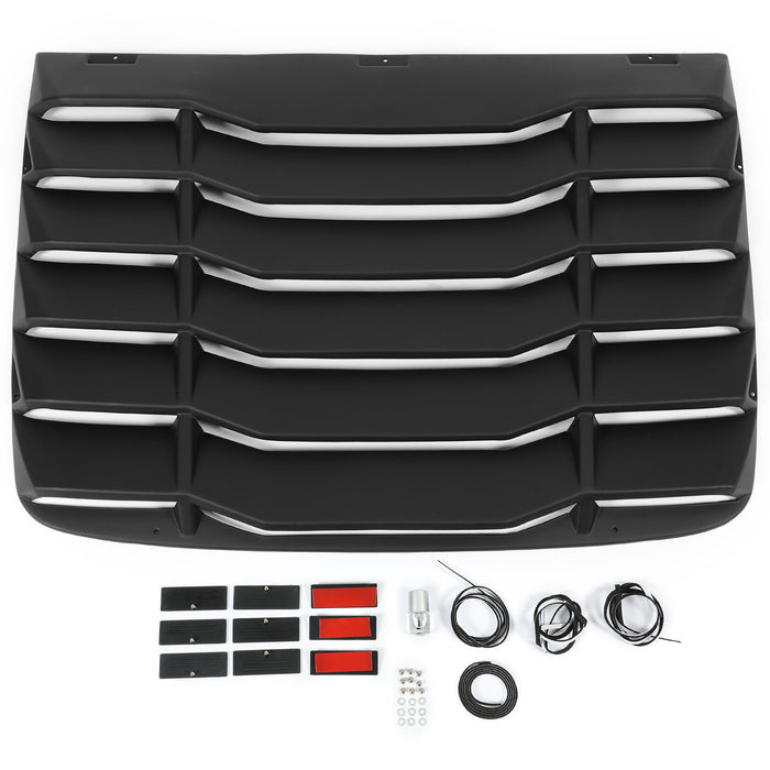 Rear Window Louver Windshield-Glossy Black for 2016-2020 Honda Civic 2DR丨American Modified