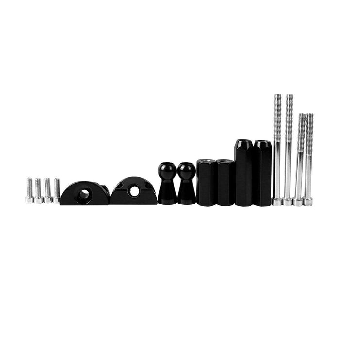 Aluminum Grab Handle - Front / Rear / Black / Red (11-18 Jeep Wrangler JK/ JKU) Grab Handles AMERICAN MODIFIED 
