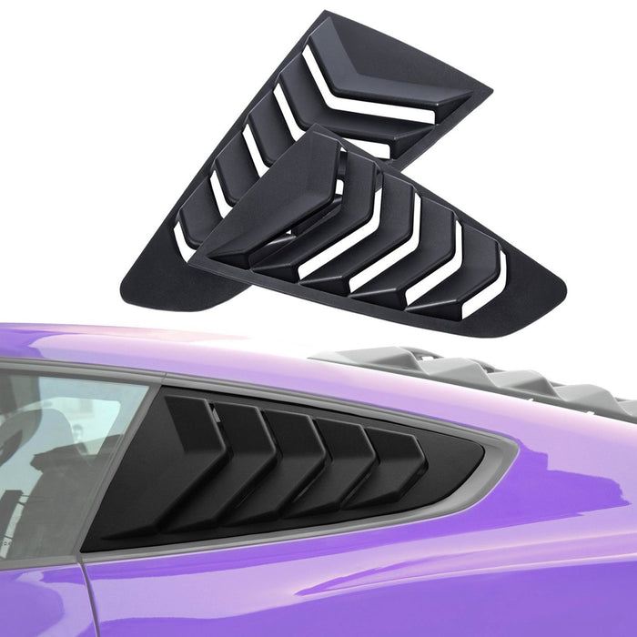 Side & Rear Window Louvers Combo Lambo Style (2015 - 2019 Ford Mustang) Window Louvers AMERICAN MODIFIED 