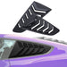 Side & Rear Window Louvers Combo Lambo Style (2015 - 2019 Ford Mustang) Window Louvers AMERICAN MODIFIED 
