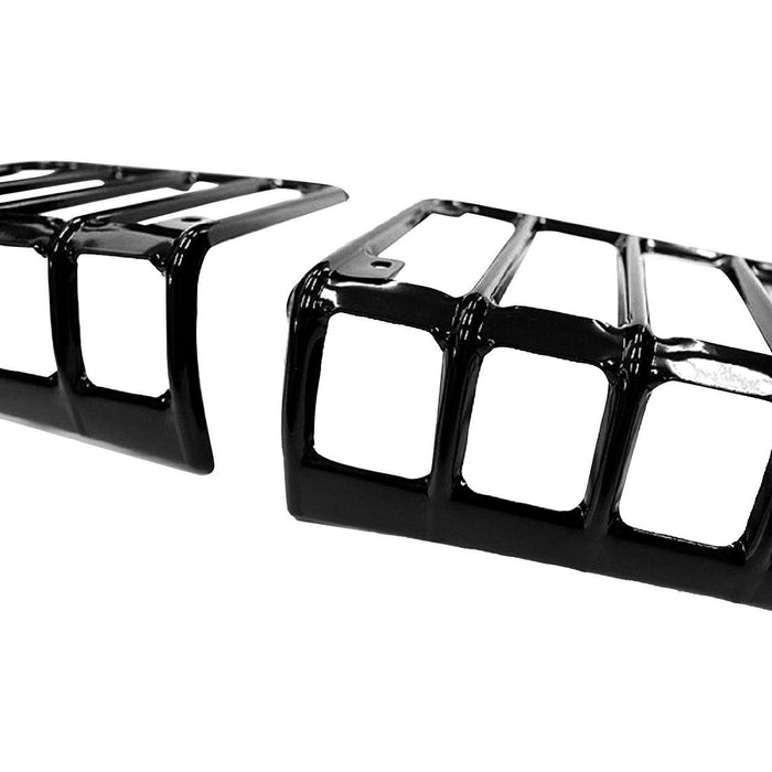 Black Euro Tail Light Covers (11-18 Jeep Wrangler JK/ JKU) Light Guards & Light Covers AMERICAN MODIFIED 