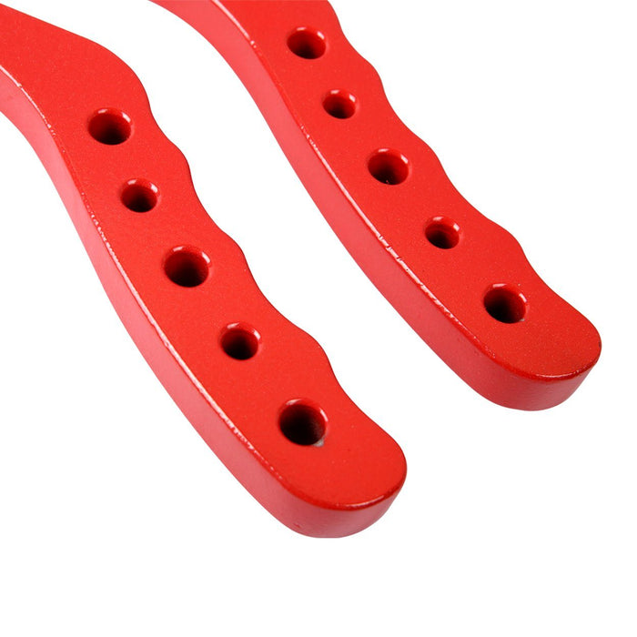Aluminum Grab Handle - Front / Rear / Black / Red (11-18 Jeep Wrangler JK/ JKU) Grab Handles AMERICAN MODIFIED 