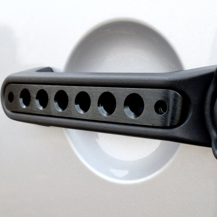 Aluminum Door Grab Handle Inserts Cover 4 Door (11-18 Jeep Wrangler JK/ JKU) Door Handles AMERICAN MODIFIED 