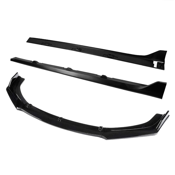 16-18 Honda Civic Sedan Type R Style Side Skirt & Knife Style Front ...