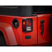 Textured Black US Flag Tail Light Guards (07-18 Jeep Wrangler JK/ JKU) Light Guards & Light Covers AMERICAN MODIFIED 