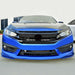 Knife Style Front Lips Chin Spoiler & Type R Style Grille Combo (16-18 Honda Civic) Body Kits AMERICAN MODIFIED 