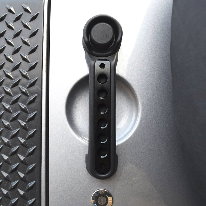 Aluminum Door Grab Handle Inserts Cover 4 Door (11-18 Jeep Wrangler JK/ JKU) Door Handles AMERICAN MODIFIED 