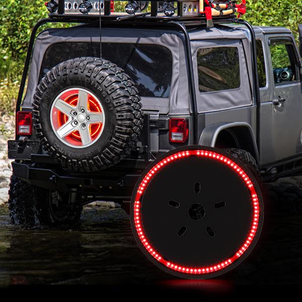 Spare Tire & 3rd LED Brake Light Combo (07-18 Wrangler JK/JKU ) Headlights Grille Combo AMERICAN MODIFIED 