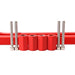 Aluminum Grab Handle - Front / Rear / Black / Red (11-18 Jeep Wrangler JK/ JKU) Grab Handles AMERICAN MODIFIED 