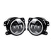 Shark Grille & Halo Headlights & Halo Fog Lights Combo (07-18 Wrangler JK/ JKU) Headlights Grille Combo AMERICAN MODIFIED 