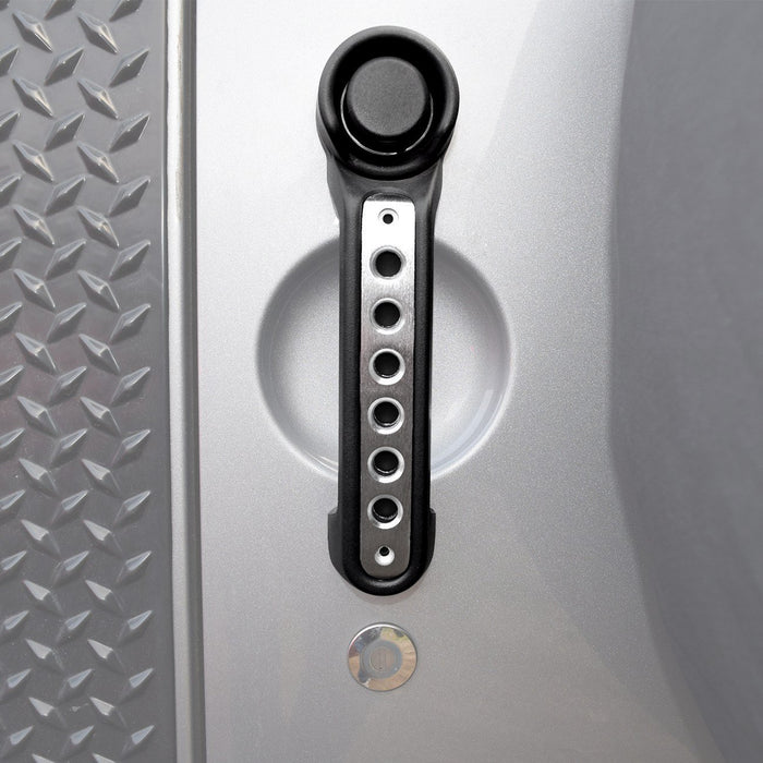 Aluminum Door Grab Handle Inserts Cover 4 Door (11-18 Jeep Wrangler JK/ JKU) Door Handles AMERICAN MODIFIED 