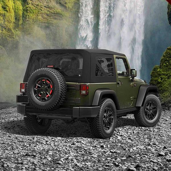 Spare Tire & 3rd LED Brake Light Combo (07-18 Wrangler JK/JKU ) Headlights Grille Combo AMERICAN MODIFIED 