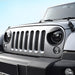Black Angry Eyes Head Light Bezels Cover (11-18 Jeep Wrangler JK/ JKU) Light Guards & Light Covers AMERICAN MODIFIED 