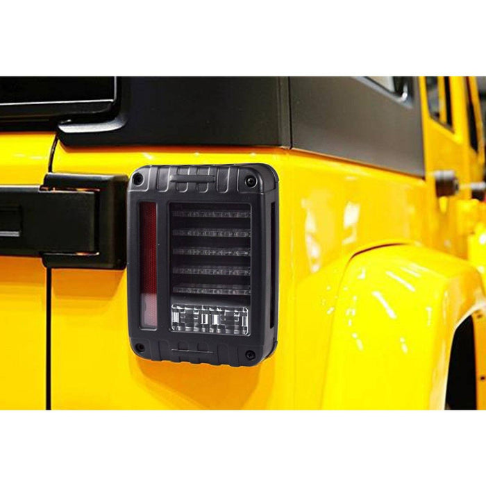 LED Horizontal Tail Lights (07-18 Jeep Wrangler JK/ JKU) Tail light AMERICAN MODIFIED 