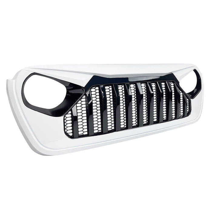 Gladiator Vader Grille w/ Mesh - Black & White for 18-22 Jeep Wrangler JL & Gladiator JT