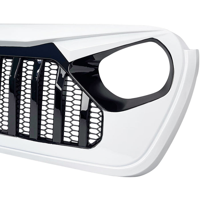 Gladiator Vader Grille w/ Mesh - Black & White for 18-22 Jeep Wrangler JL & Gladiator JT