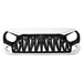 Shark Grille - Black & White for 07-18 Wrangler JK/ JKU
