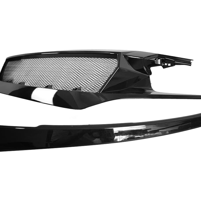 Sports Grille & Smoked Honeycomb LED Tail Lights Combo for 16-20 Honda Civic Sedan