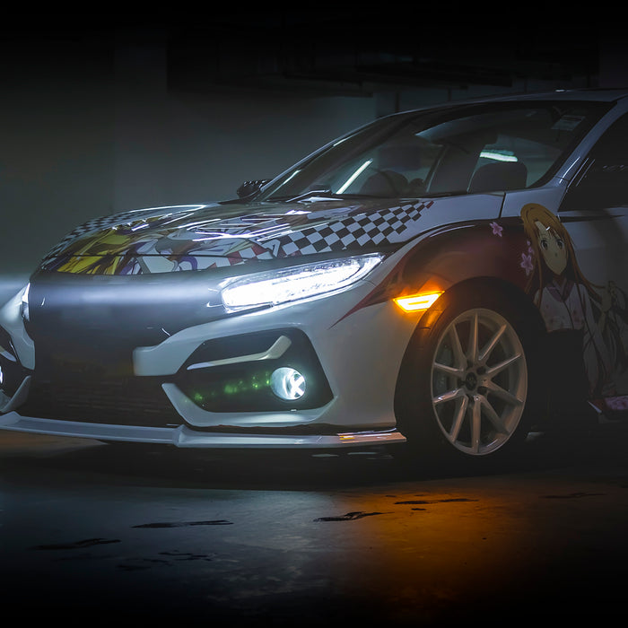 LED Side Marker Lights w/Turn Signal For 2022 11th Honda Civic